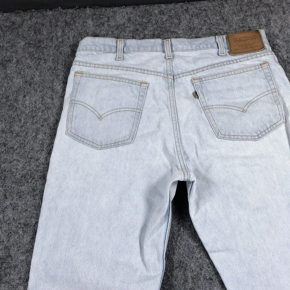 Vintage Levis 549 Jeans Mens 36x30 USA Light Wash Straight Leg 80s 90s Denim